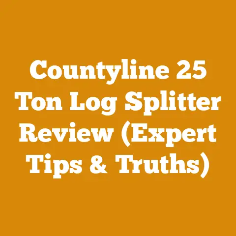 Countyline 25 Ton Log Splitter Review (Expert Tips & Truths)