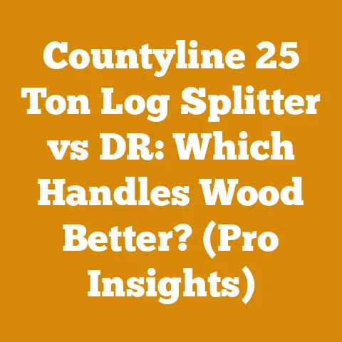 Countyline 25 Ton Log Splitter vs DR: Which Handles Wood Better? (Pro Insights)