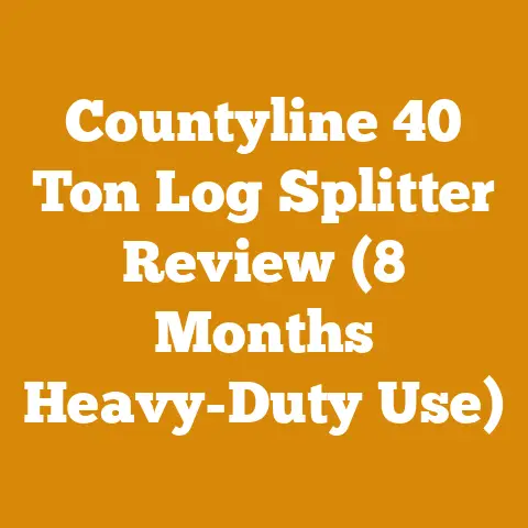 Countyline 40 Ton Log Splitter Review (8 Months Heavy-Duty Use)