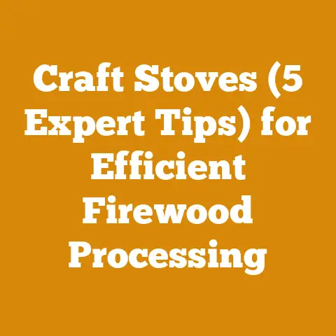 Craft Stoves (5 Expert Tips) for Efficient Firewood Processing