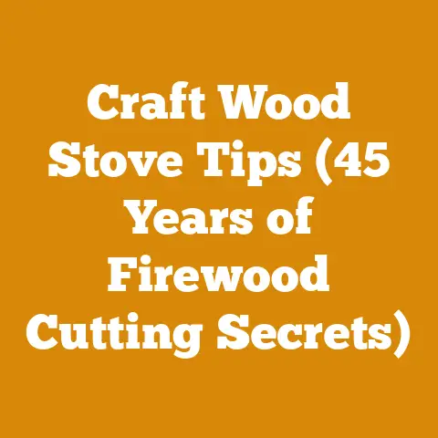 Craft Wood Stove Tips (45 Years of Firewood Cutting Secrets)