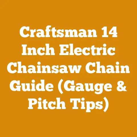 Craftsman 14 Inch Electric Chainsaw Chain Guide (Gauge & Pitch Tips)