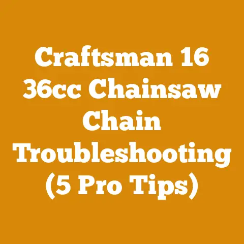 Craftsman 16 36cc Chainsaw Chain Troubleshooting (5 Pro Tips)