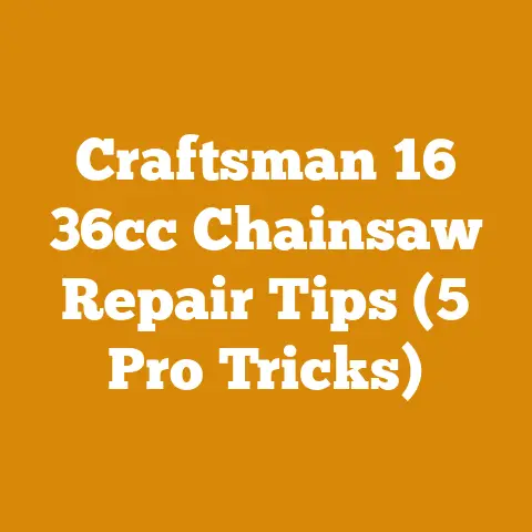 Craftsman 16 36cc Chainsaw Repair Tips (5 Pro Tricks)