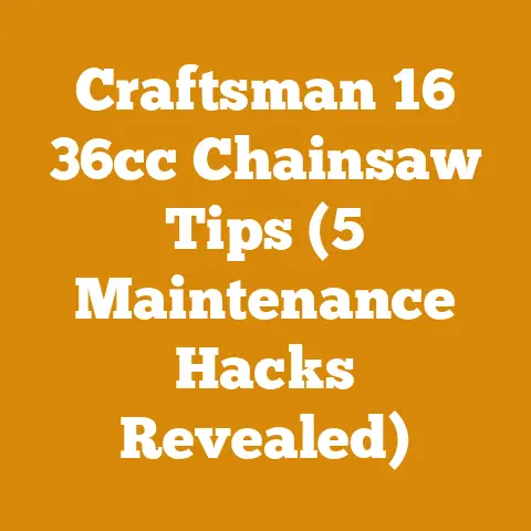 Craftsman 16 36cc Chainsaw Tips (5 Maintenance Hacks Revealed)