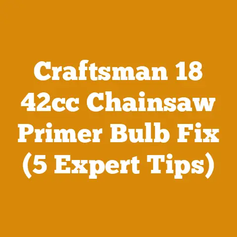 Craftsman 18 42cc Chainsaw Primer Bulb Fix (5 Expert Tips)