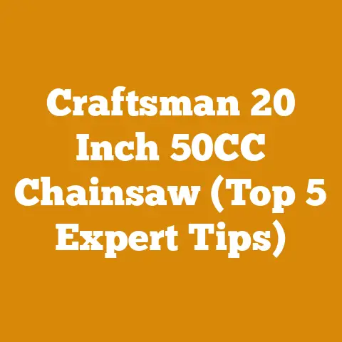 Craftsman 20 Inch 50CC Chainsaw (Top 5 Expert Tips)