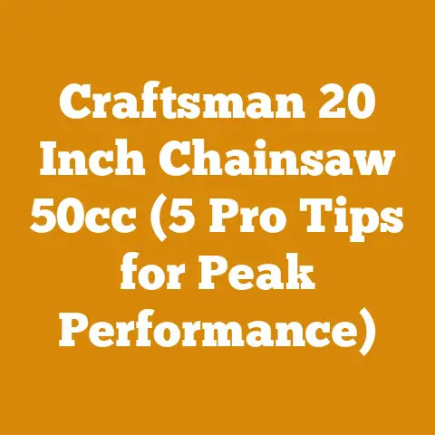 Craftsman 20 Inch Chainsaw 50cc (5 Pro Tips for Peak Performance)