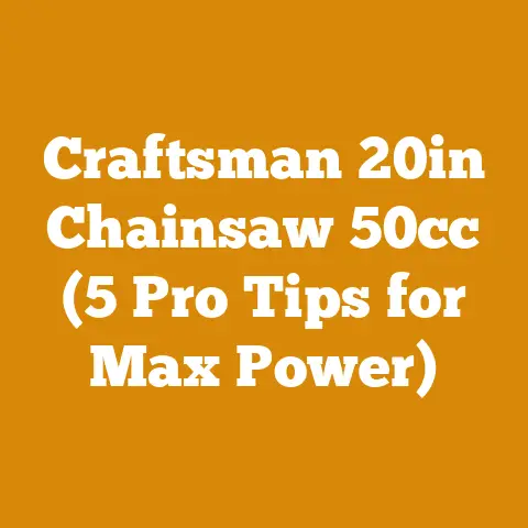 Craftsman 20in Chainsaw 50cc (5 Pro Tips for Max Power)