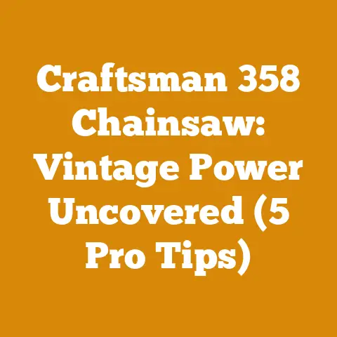 Craftsman 358 Chainsaw: Vintage Power Uncovered (5 Pro Tips)
