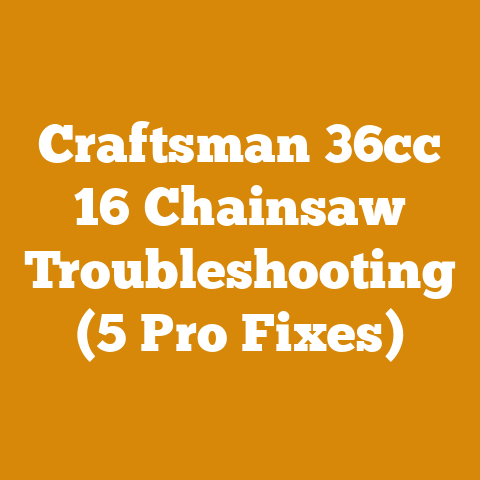 Craftsman 36cc 16 Chainsaw Troubleshooting (5 Pro Fixes)