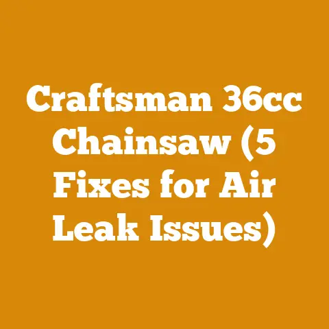 Craftsman 36cc Chainsaw (5 Fixes for Air Leak Issues)