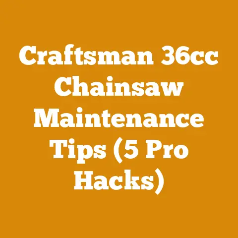 Craftsman 36cc Chainsaw Maintenance Tips (5 Pro Hacks)