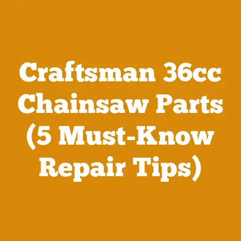 Craftsman 36cc Chainsaw Parts (5 Must-Know Repair Tips)