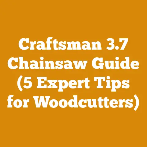 Craftsman 3.7 Chainsaw Guide (5 Expert Tips for Woodcutters)