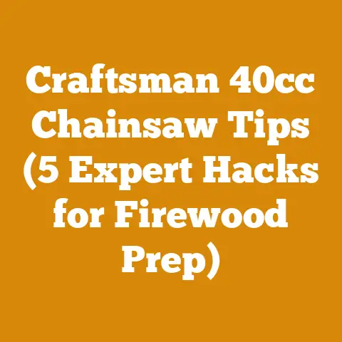Craftsman 40cc Chainsaw Tips (5 Expert Hacks for Firewood Prep)