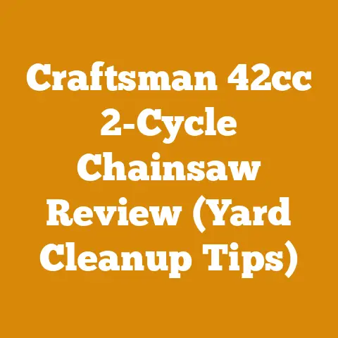 Craftsman 42cc 2-Cycle Chainsaw Review (Yard Cleanup Tips)
