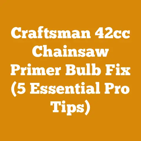 Craftsman 42cc Chainsaw Primer Bulb Fix (5 Essential Pro Tips)