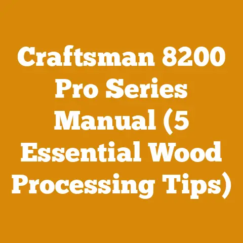 Craftsman 8200 Pro Series Manual (5 Essential Wood Processing Tips)