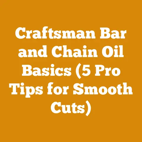 Craftsman Bar and Chain Oil Basics (5 Pro Tips for Smooth Cuts)
