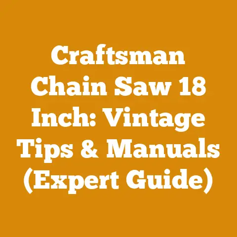 Craftsman Chain Saw 18 Inch: Vintage Tips & Manuals (Expert Guide)