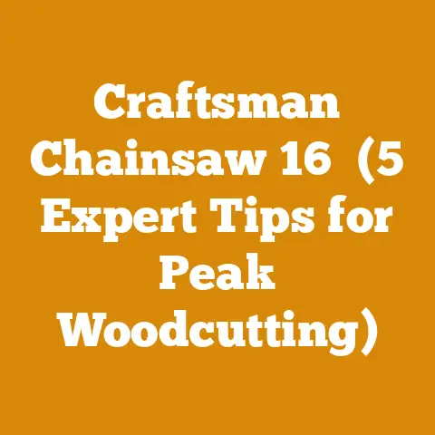 Craftsman Chainsaw 16″ (5 Expert Tips for Peak Woodcutting)