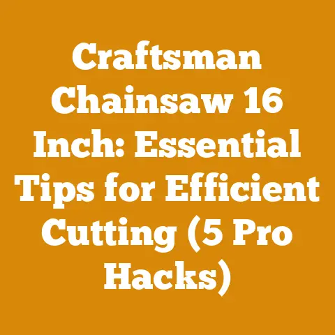 Craftsman Chainsaw 16 Inch: Essential Tips for Efficient Cutting (5 Pro Hacks)