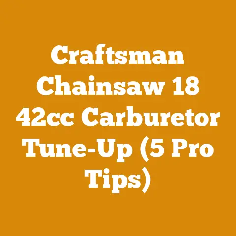 Craftsman Chainsaw 18 42cc Carburetor Tune-Up (5 Pro Tips)