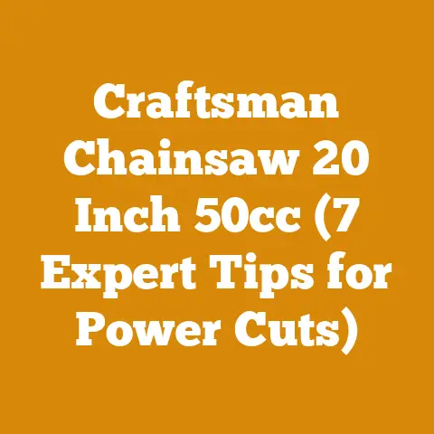Craftsman Chainsaw 20 Inch 50cc (7 Expert Tips for Power Cuts)