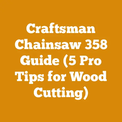 Craftsman Chainsaw 358 Guide (5 Pro Tips for Wood Cutting)