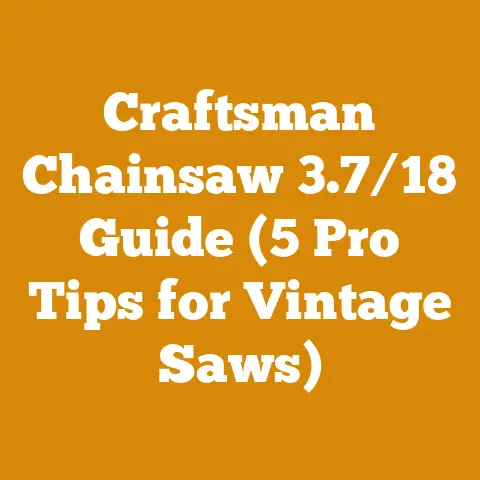 Craftsman Chainsaw 3.7/18 Guide (5 Pro Tips for Vintage Saws)