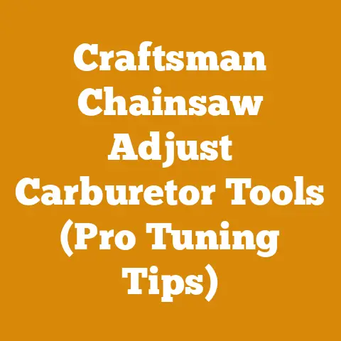 Craftsman Chainsaw Adjust Carburetor Tools (Pro Tuning Tips)