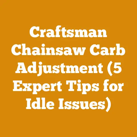 Craftsman Chainsaw Carb Adjustment (5 Expert Tips for Idle Issues)