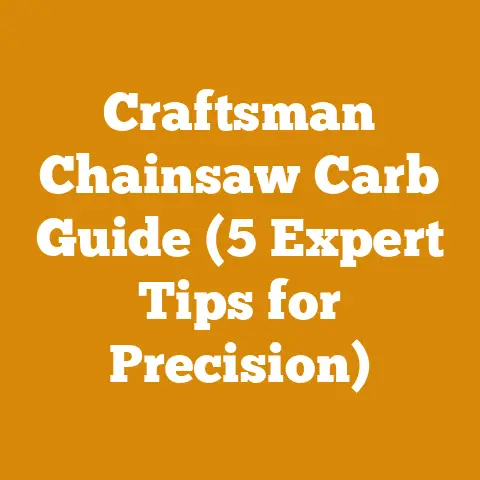 Craftsman Chainsaw Carb Guide (5 Expert Tips for Precision)