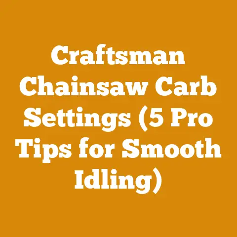 Craftsman Chainsaw Carb Settings (5 Pro Tips for Smooth Idling)