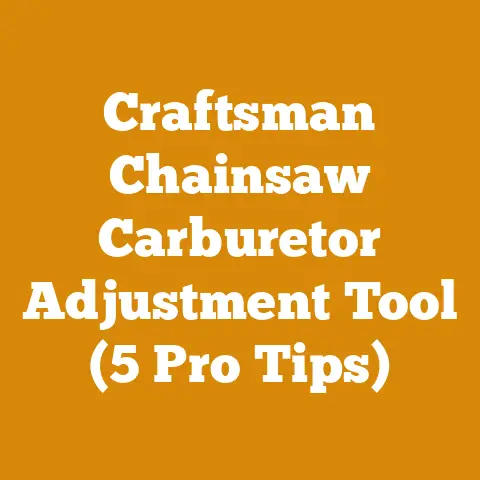 Craftsman Chainsaw Carburetor Adjustment Tool (5 Pro Tips)