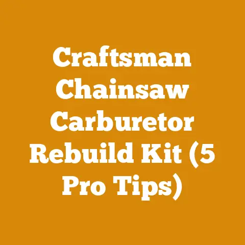 Craftsman Chainsaw Carburetor Rebuild Kit (5 Pro Tips)