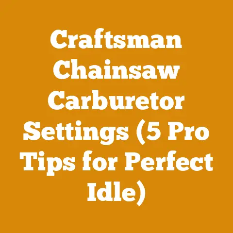Craftsman Chainsaw Carburetor Settings (5 Pro Tips for Perfect Idle)