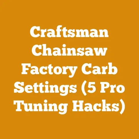 Craftsman Chainsaw Factory Carb Settings (5 Pro Tuning Hacks)