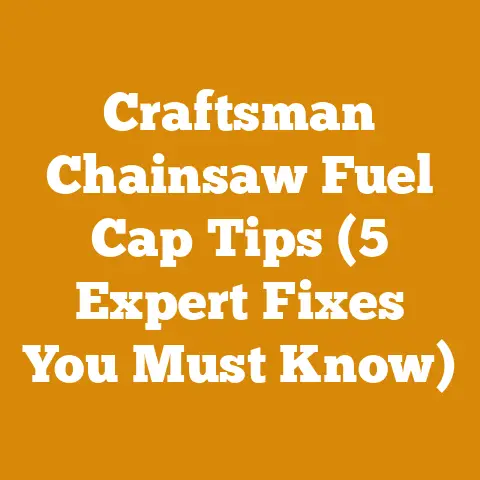 Craftsman Chainsaw Fuel Cap Tips (5 Expert Fixes You Must Know)