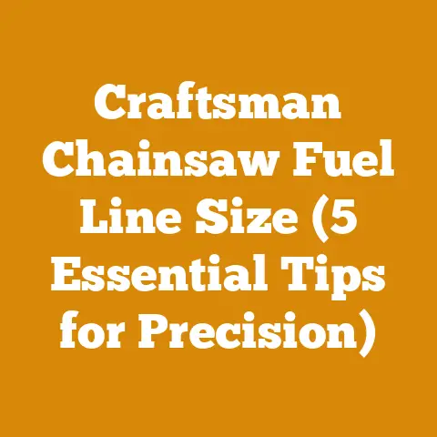 Craftsman Chainsaw Fuel Line Size (5 Essential Tips for Precision)