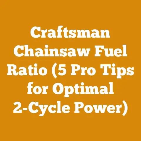 Craftsman Chainsaw Fuel Ratio (5 Pro Tips for Optimal 2-Cycle Power)