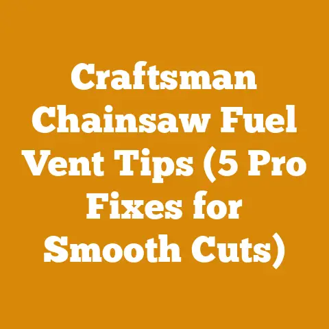 Craftsman Chainsaw Fuel Vent Tips (5 Pro Fixes for Smooth Cuts)