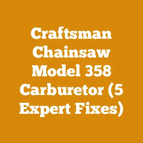 Craftsman Chainsaw Model 358 Carburetor (5 Expert Fixes)