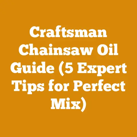 Craftsman Chainsaw Oil Guide (5 Expert Tips for Perfect Mix)