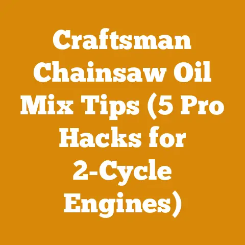 Craftsman Chainsaw Oil Mix Tips (5 Pro Hacks for 2-Cycle Engines)