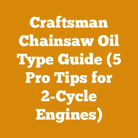 Craftsman Chainsaw Oil Type Guide (5 Pro Tips for 2-Cycle Engines)