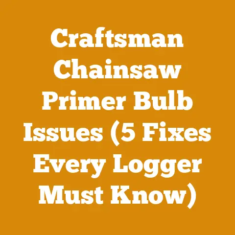 Craftsman Chainsaw Primer Bulb Issues (5 Fixes Every Logger Must Know)