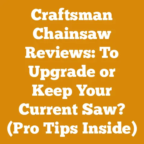 Craftsman Chainsaw Reviews: To Upgrade or Keep Your Current Saw? (Pro Tips Inside)