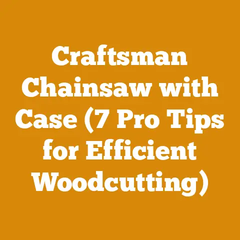 Craftsman Chainsaw with Case (7 Pro Tips for Efficient Woodcutting)